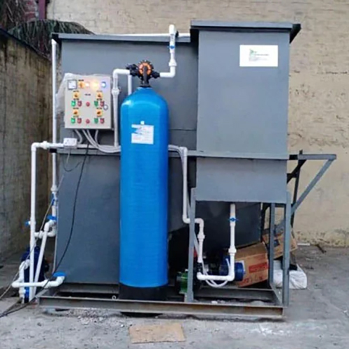 Industrial Effluent Treatment Plant - Mild Steel Semi-Automatic Operation Electric Power Source Blue Color | 1-Year Warranty Efficient Wastewater Purification System