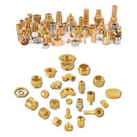 Industrial Cnc Precision Turned Components - Color: Golden