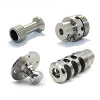Steel Cnc Turned Components - Stainless Steel, Customizable Sizes, Silver Color | Chromium-treated, Precision-made For Industrial Applications