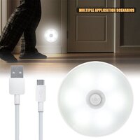 Body Induction Lamp - Metal 30x30x5 Cm | Usb Rechargeable, Motion Sensor, Warm Golden Light, Easy Installation With Magnetic Base