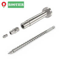 Vertical Injection Machine Screw Barrel Set - Color: Silver