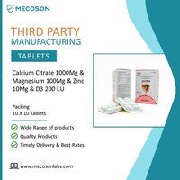 Calcium Citrate 1000mg, Magne. 100mg, Zinc 4mg, D3 200 Iu Tab. - Best Before: 18 Months