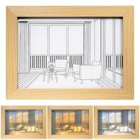 3D LED Painting Wooden Photo Frame