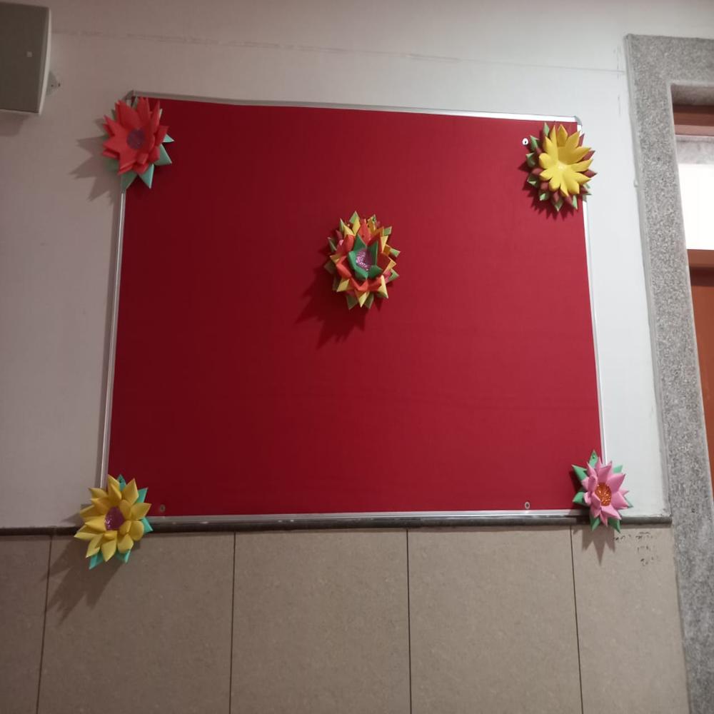 SDS24 High Quality Colorful Pin Board - Fabric Soft Board, Rectangle Shape, Available in All Sizes | Organizes Notes, Displays Photos, Enhances Workspace Communication