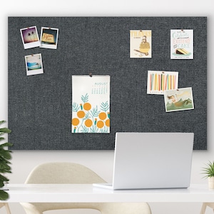 Notice & Pin Board - Fabric Soft Board, All Sizes Available, Premium Quality | Seamless Searchable Keyboard, Stylish Modern Design, Versatile Use for Office and School
