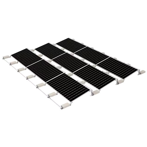 Single Flex Rack Flat Roof Solar Panel