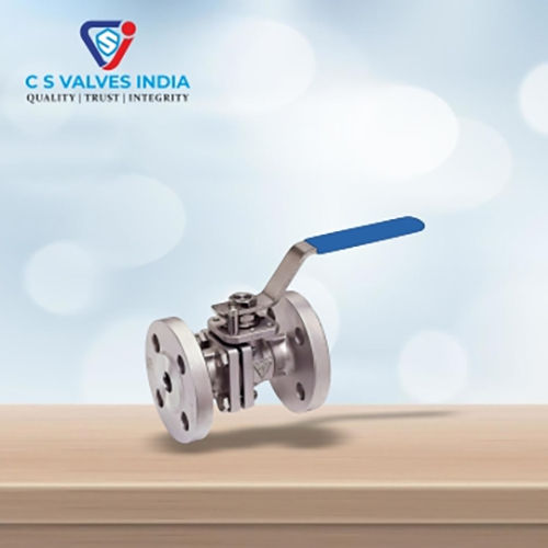 Two Piece Flanged End Ball Valve - Finish: Polished