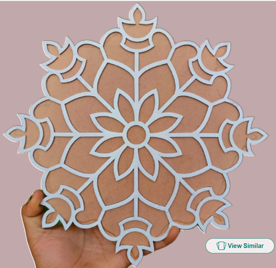 MDF Island Rangoli Stencils