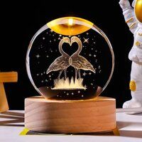 3D Crystal Ball Night Lamp