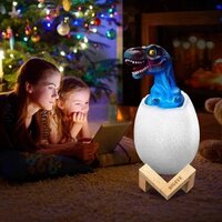 3d Dinosaur Night Lamp - Pvc Material, 22.6x9.4 Cm | 16 Colors Changing, Remote & Touch Control, Usb Rechargeable, Soft Led Glow, Kids Bedroom Decor