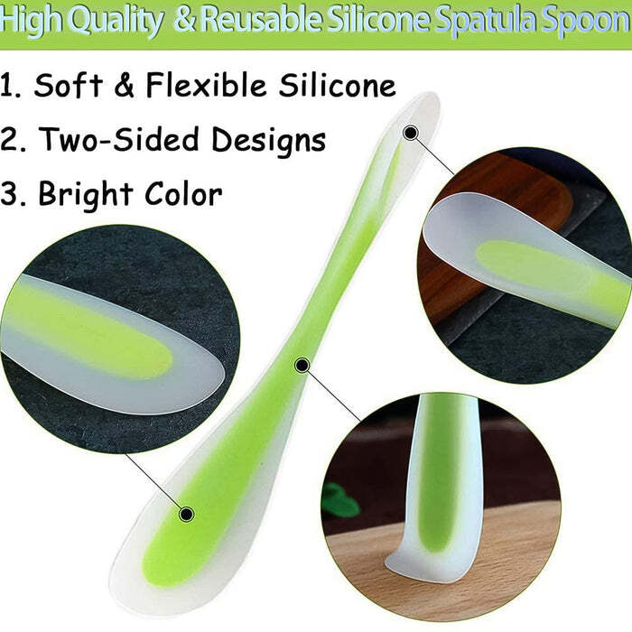 2 in 1 Flexible Silicone Spatula Spoons