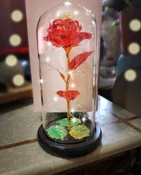 Rose flower butterfly night lamp