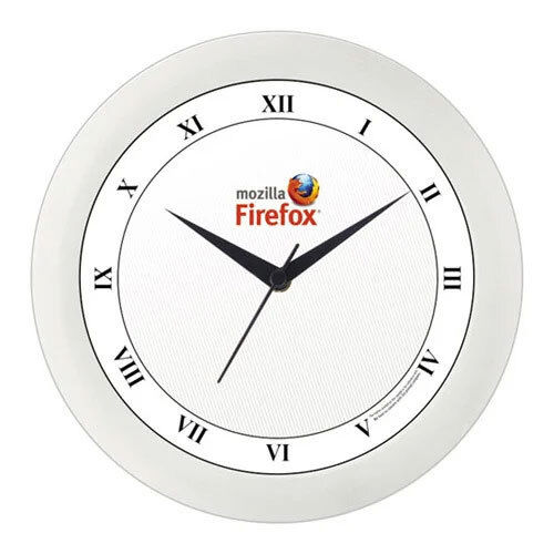 Round Wall Clock - Color: Silver