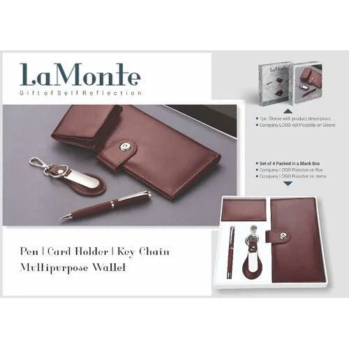 Cheque Book Holder Gift Set - Color: Brown at Best Price in Mumbai ...