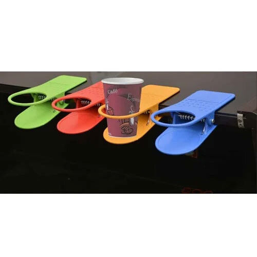 Paper Clip With Cup Stand - Color: Multicolor