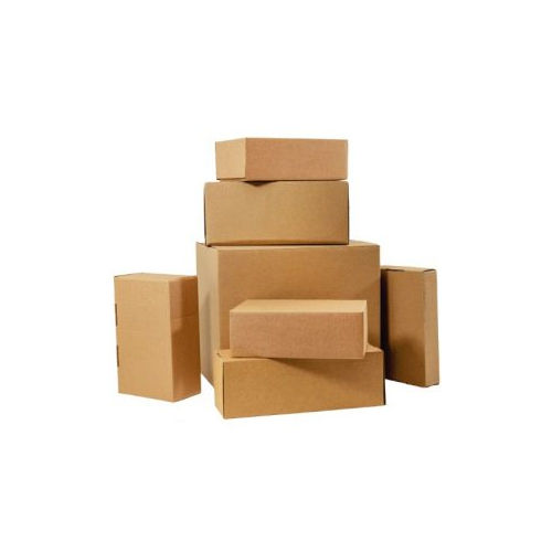 Brown Carton Corrugated Box - Color: Different Available