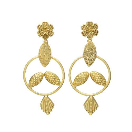 new arrival gold plated dangle earring for womans