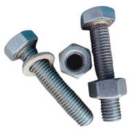 Stainless Steel Nut Bolt - 10 Millimeter Diameter, Silver Color | Powder-coated Finish For Rust And Corrosion Resistance