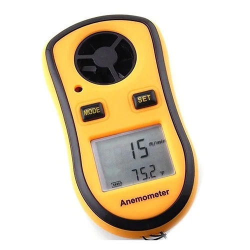 Anemometer With Temp Measurement - Color: Yellow