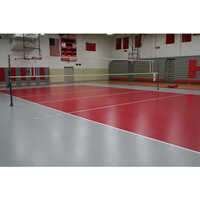Pu Volleyball Flooring - Color: Brown