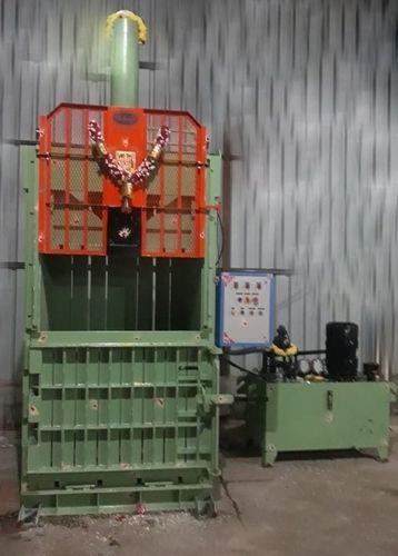 Industrial Waste Paper Baling Machine - Color: Green