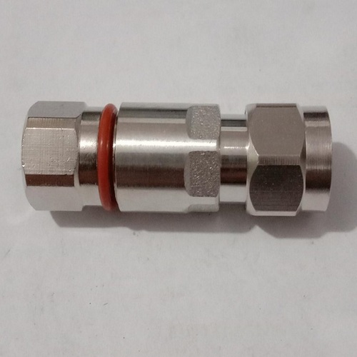 N Male Straight For 1/2 in Feeder Cable  DC-6Ghz, Contact Material: Brass, Ag plated
