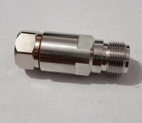 N Male Straight For 1/2 in Feeder Cable  DC-6Ghz, Contact Material: Brass, Ag plated