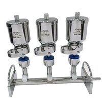 3-branch Stainless Steel Sterility Test Apparatus - Color: Silver