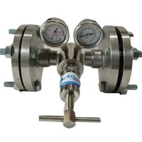 High Pressure Gas Regulator - Stainless Steel, Dual Gauge System, Analog Display | Manual Control, Compact Shape, High-Temperature Resistance, 1-Year Warranty
