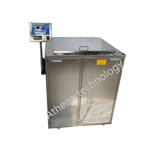 Chiller Ultrasonic Cleaner - Color: Silver And White