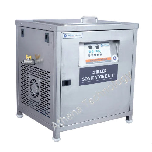 Ultrasonic Cleaners With Cooling Facility - Color: Silver