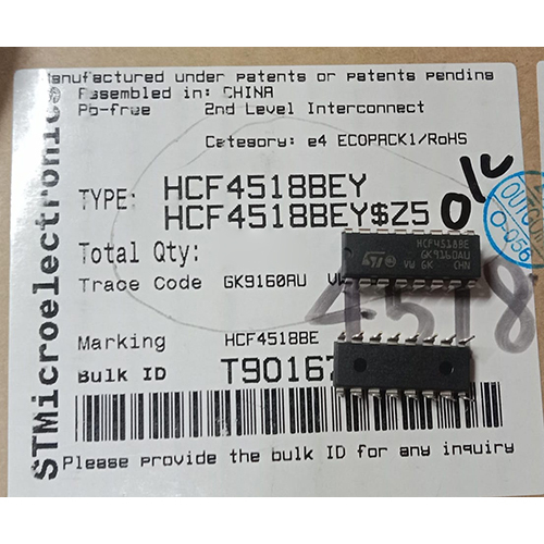 STM HCF4518BEY Integrated Circuit