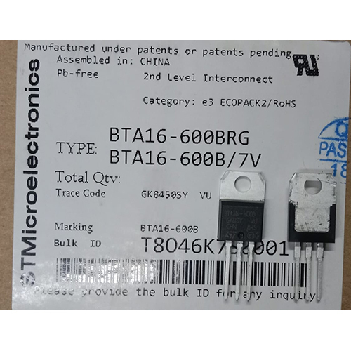 STM BTA16-600BRG Integrated Circuit