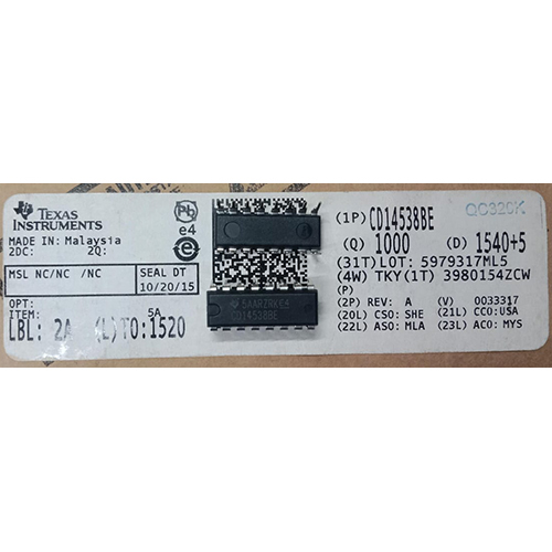 Texas CD14538BE Logic IC