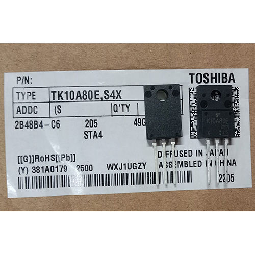 Toshiba Tk10A80E Mosfet Transistor - Color: Black