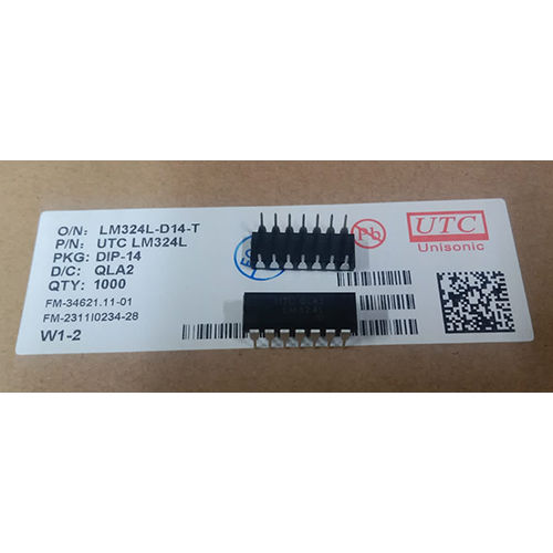 Utc Lm324L-D14-T Integrated Circuit - Color: Black