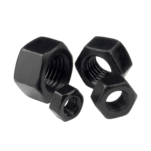 Din934 Oxidation Blackening High Strength Carbon Steel Hexagon Nuts - Color: Black