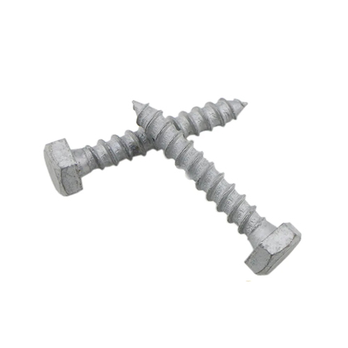 Din571 Hexagon Head Wood Screw - Color: Silver
