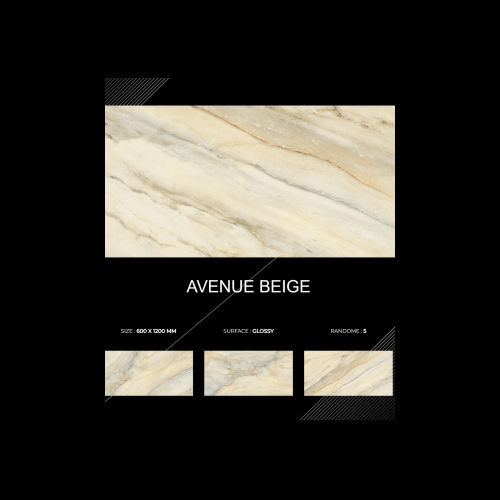 600X1200Mm Avenue Beige Ceramic Tile - Feature: Acid-Resistant