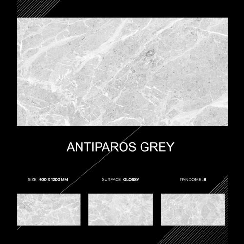 600X1200Mm Antiparos Grey Ceramic Tile - Feature: Acid-Resistant