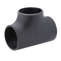 Carbon Steel Equal Tee - 1/2"-24" Size Range, Schedule 40/80/160, Black Surface Finish | Astm A234 Standards For Plumbing, Piping Systems, Industrial Applications