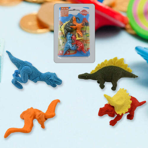 Dinosaur Shape Erasers Animal Erasers