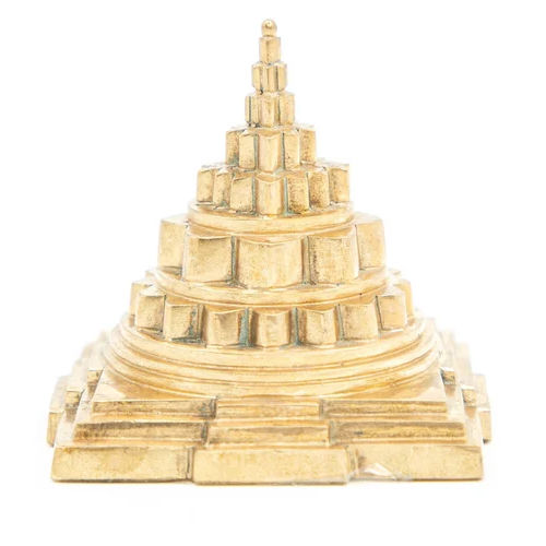 2.5 Inch Bronze Meru Shree Yantra Statue