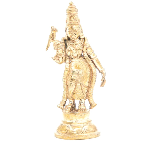 4 inch Bronze God Meenakshi Statue