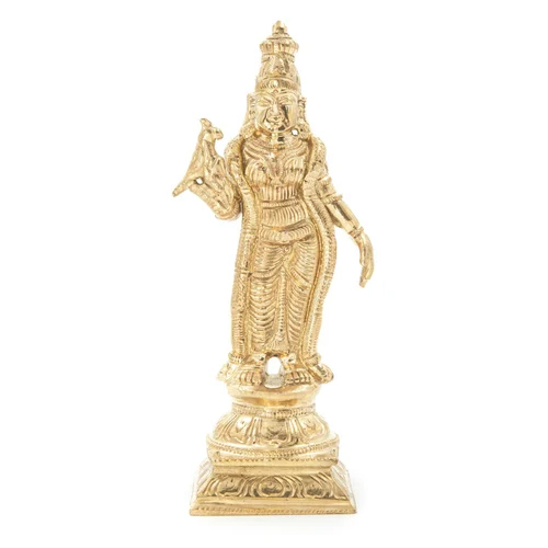 6 inch Bronze God Meenakshi Statue