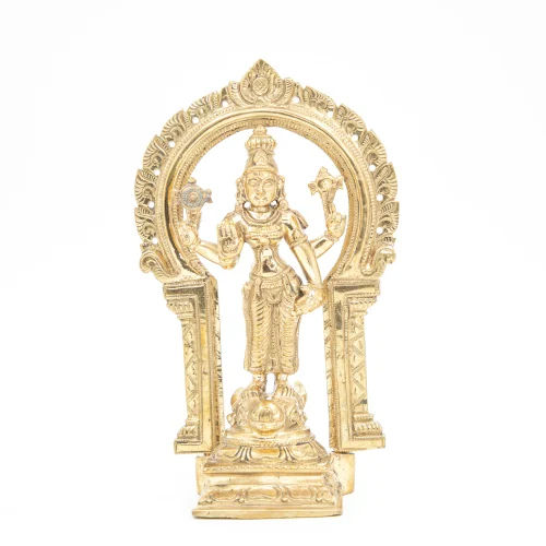 6 inch Bronze God Vishnudurgai Statue