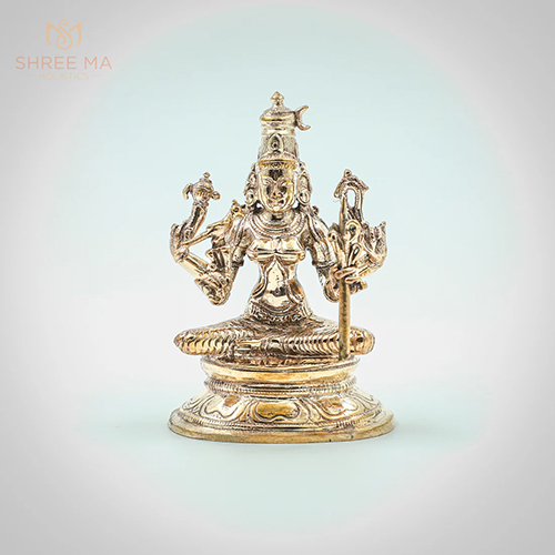 3.5 inch Kamakshiamman Panchalogam Bronze Idol