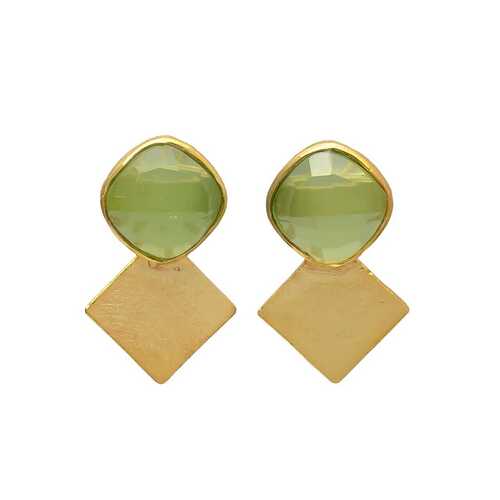 New arrival small  peridot hydro gemstone earrings