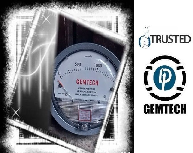 GEMTECH Differential Pressure Gauge G2000-1500PA Range 0-1500 PA From Tenkasi Tirunelveli Tamil Nadu