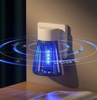 Plug Electric Mosquito Killer Lamp - Plastic Build , Blue Light Technology With Ultrasonic Waves For Multi-room Pest Control